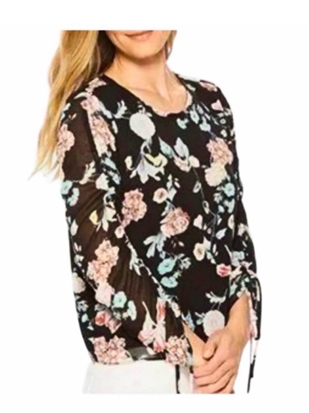 Vince Camuto Floral Garden Print Blouse (NWOT)